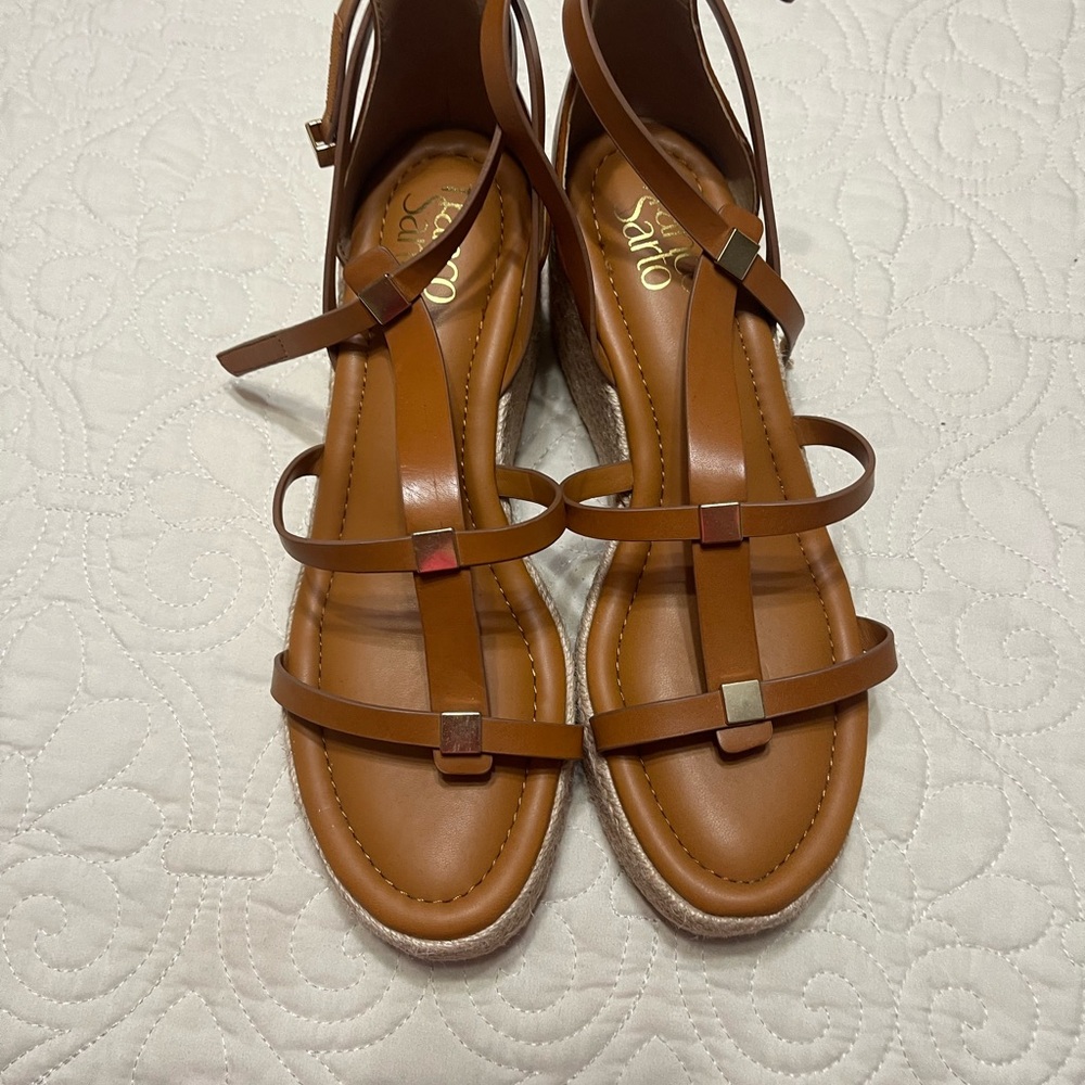 Franco Sarto Tan Strappy Sandals